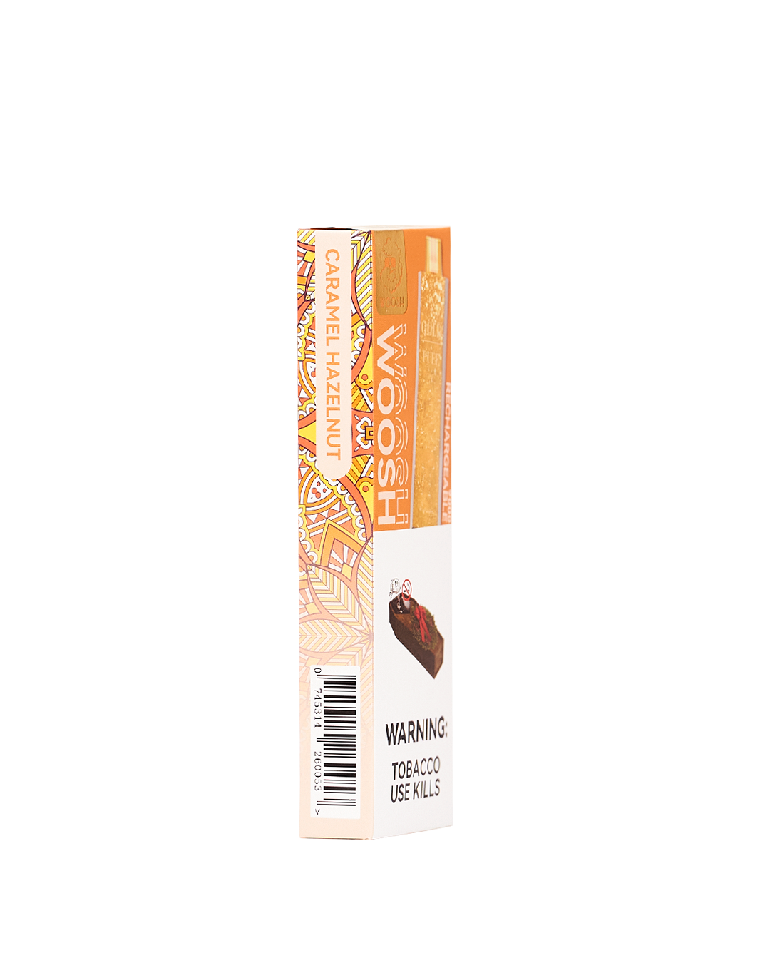 Woosh®️ GOLD - Caramel Hazelnut 9,000 Puffs Rechargeable Vape