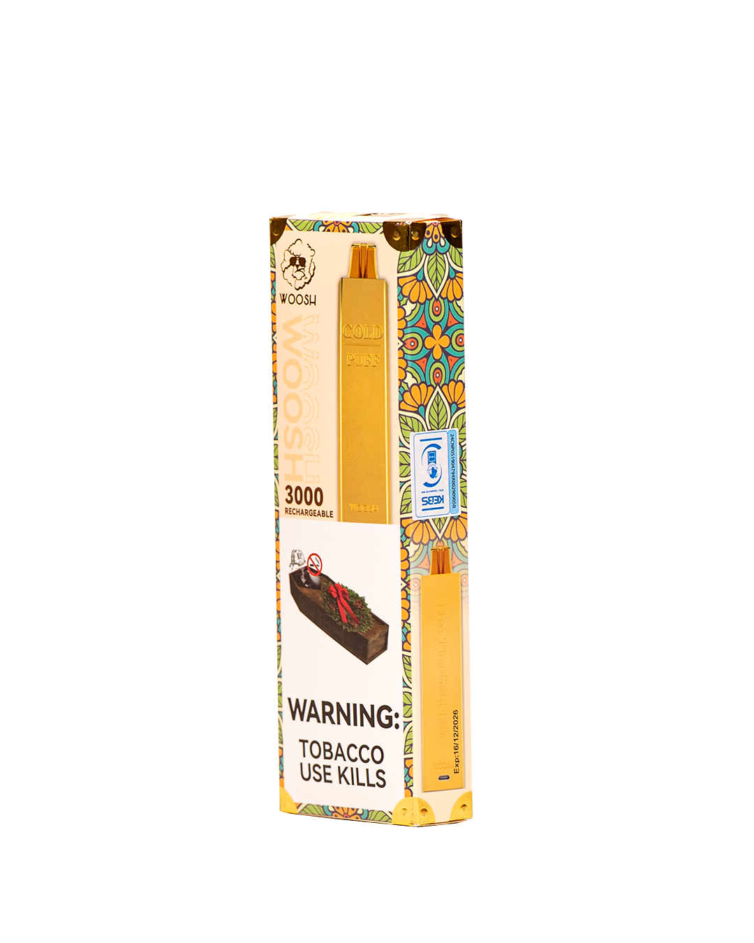 Woosh®️ - Pineapple Mint Gold Disposable Vape