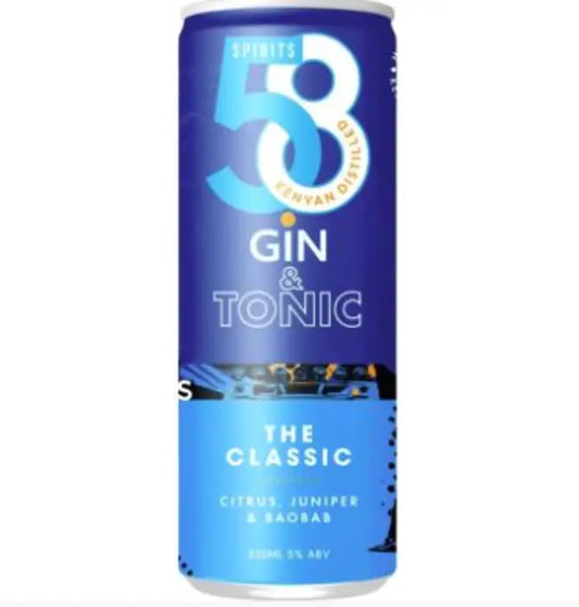 58 Gin & Tonic - The Classic - 330ml Can