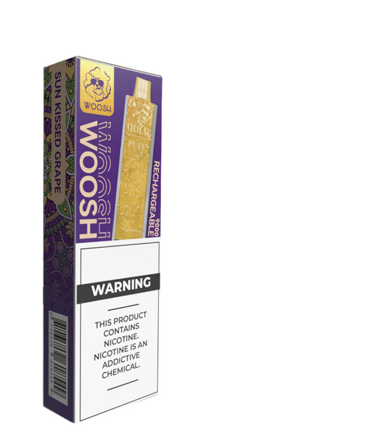 Woosh®️ GOLD - Sun Kissed Grape 9,000 Puffs Rechargeable Vape