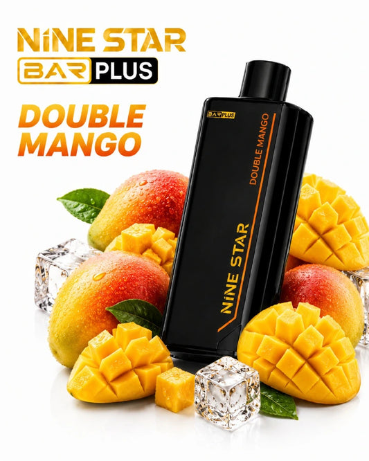 Nine Star Plus - Double Mango Ice 20K Puffs KIT
