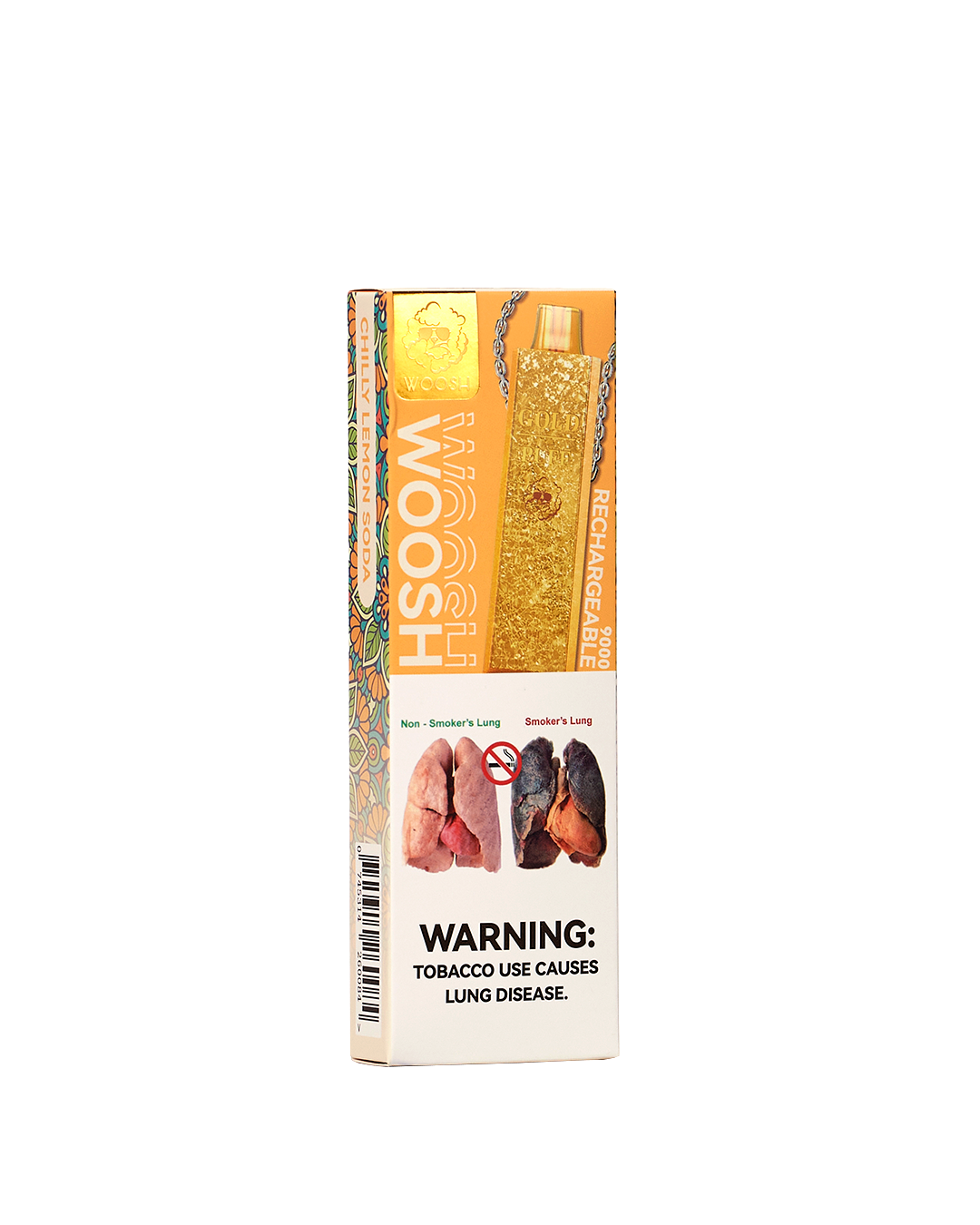 Woosh®️ GOLD - Chilli Lemon Soda 9,000 Puffs Rechargeable Vape