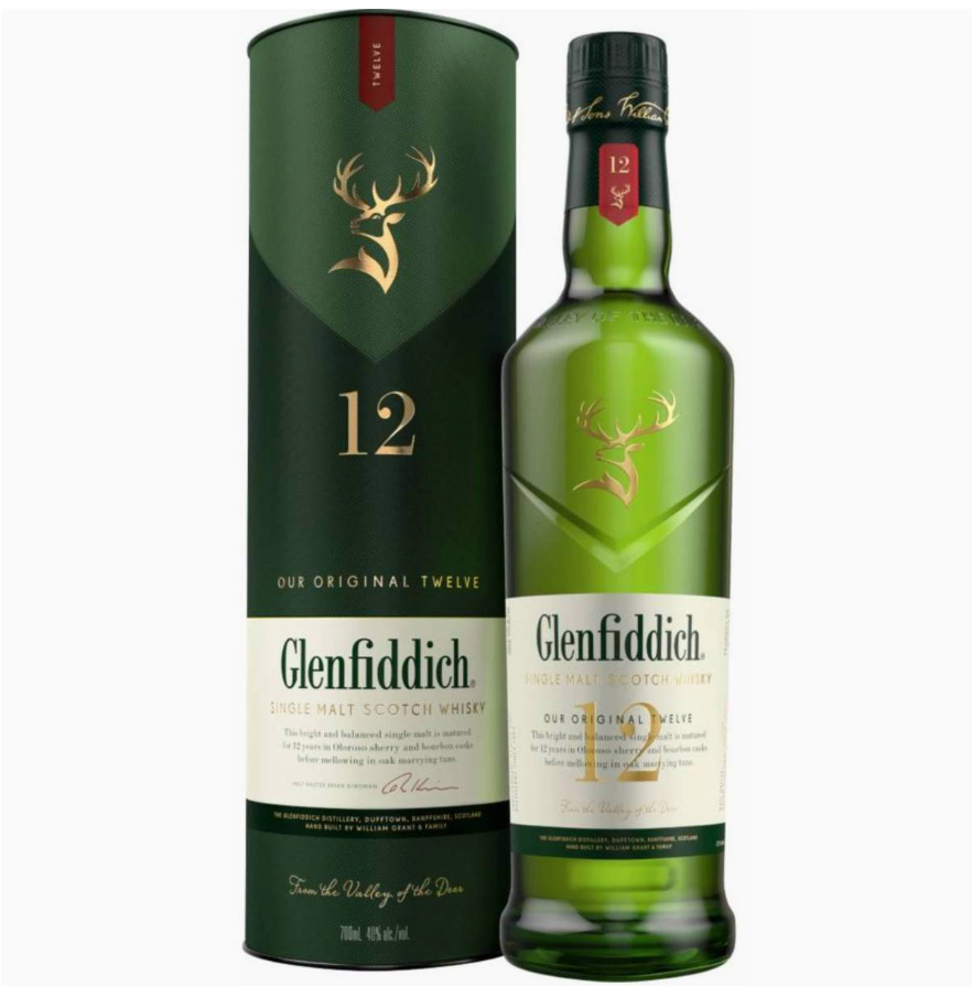 Glenfiddich 12 yrs Single Malt Scotch Whiskey 700ml