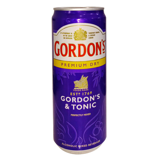 Gordons Dry Gin & Tonic 330ml Can