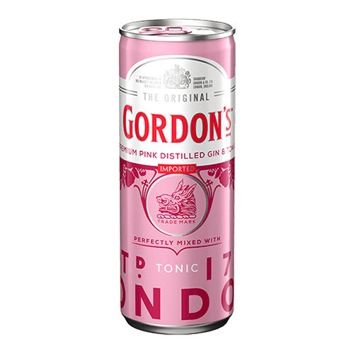 Gordons Pink Gin & Tonic 330ml Can