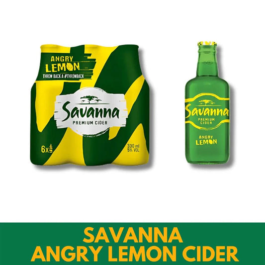 Savanna Angry Lemon Cider - 330ml