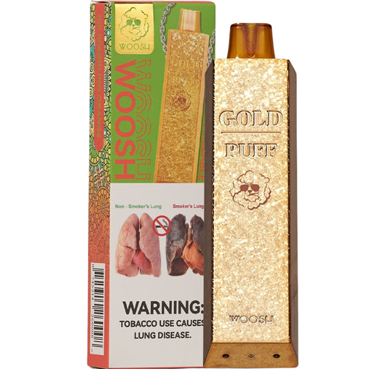 Woosh®️ GOLD - Ice Sparkling Orange 9,000 Puffs Rechargeable Vape