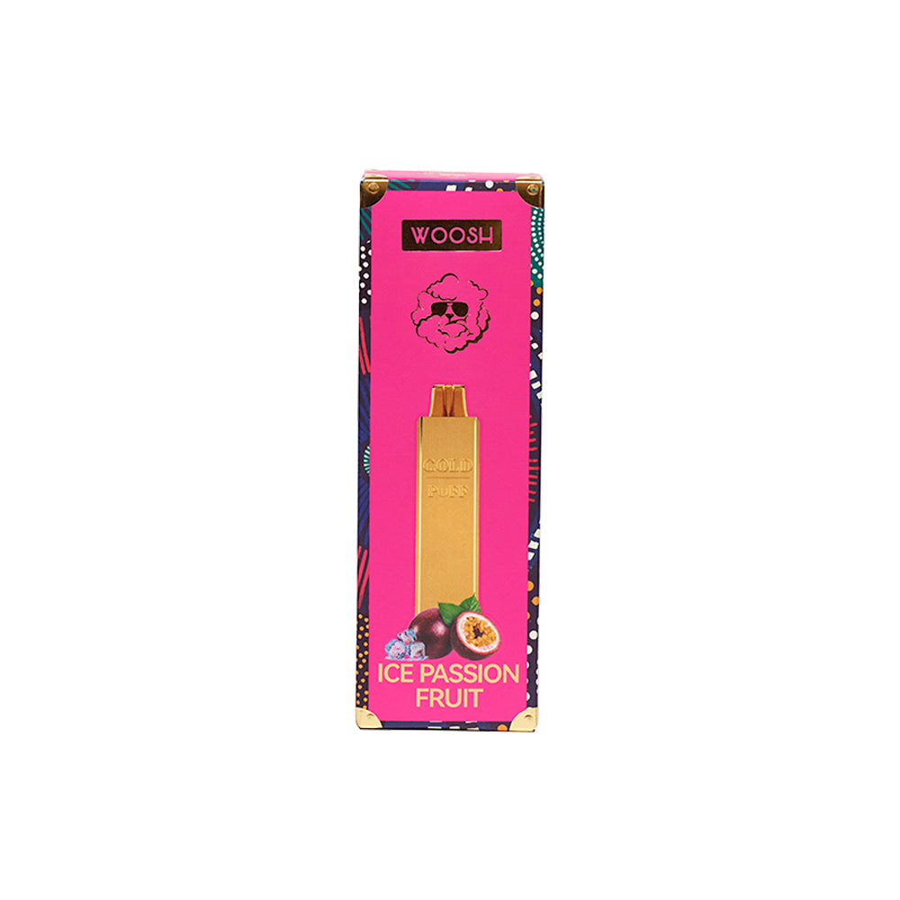 Woosh®️ - Passion Fruit Mint Gold Disposable Vape