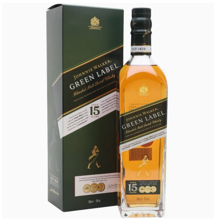 Johnnie Walker Green Label 15yrs 750ml
