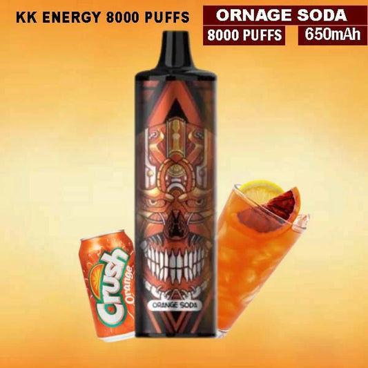 KK ENERGY 8,000 Puffs - Orange Soda Vape