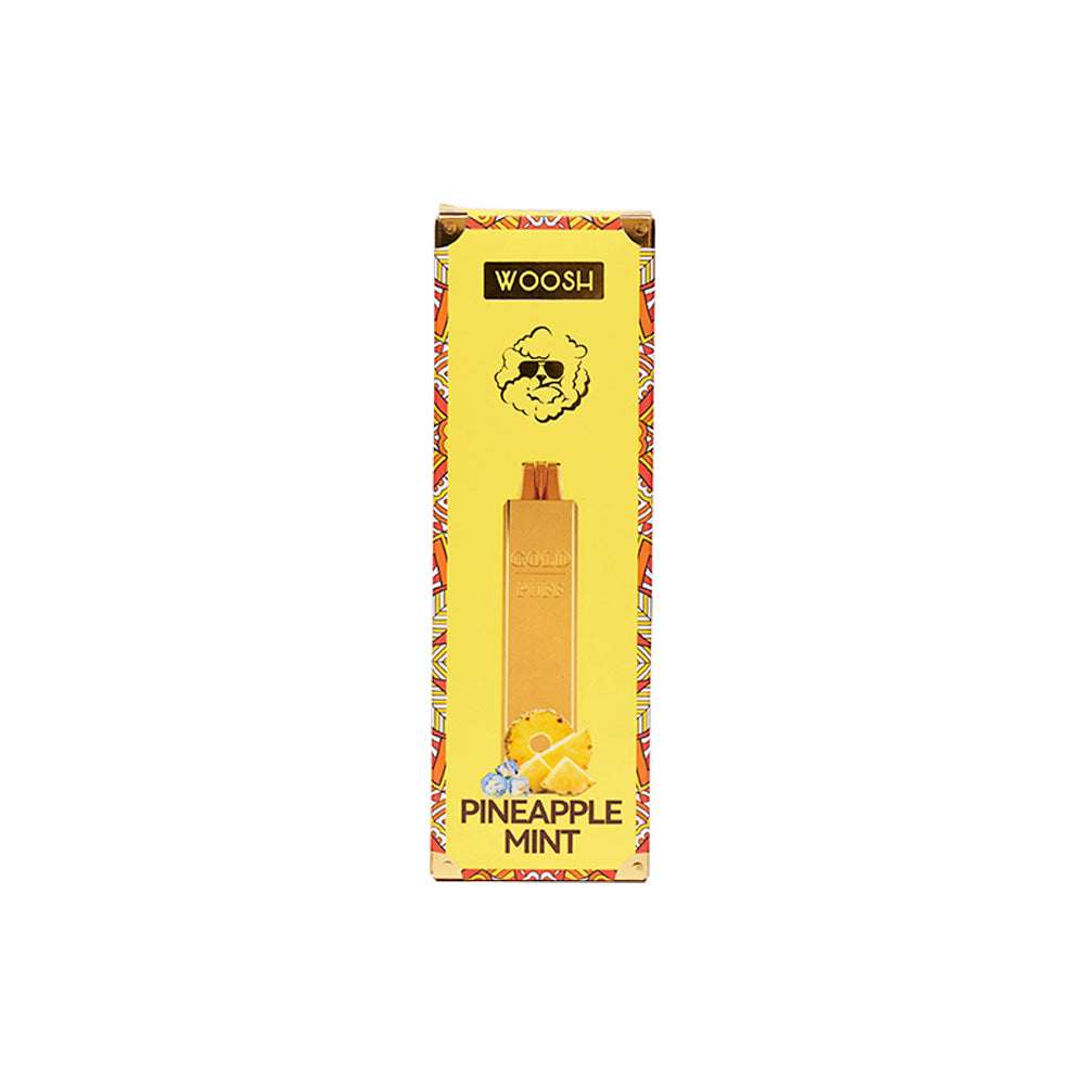 Woosh®️ - Pineapple Mint Gold Disposable Vape