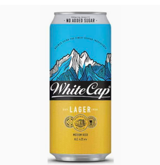 White Cap Lager (500ml Can)