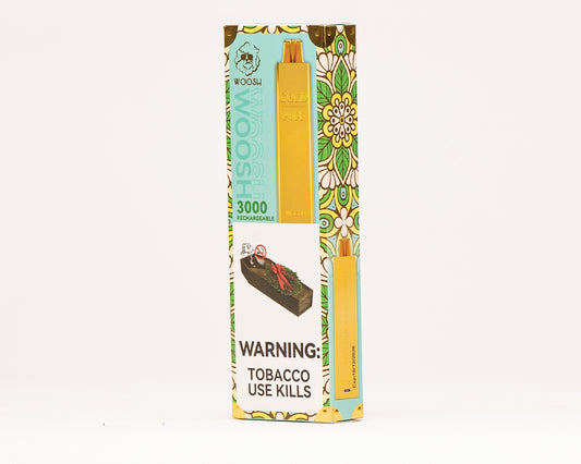 Woosh®️ GOLD - Frosty Apple Mint Rechargeable 9000 Puffs Vape
