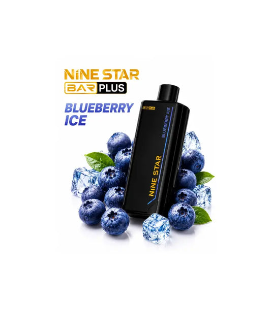 Nine Star Plus - Blue Razz Ice 20K Puffs KIT